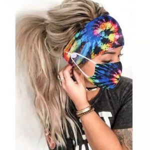 Mask & Headband Set - Tie Dye ‼️SOLD‼️